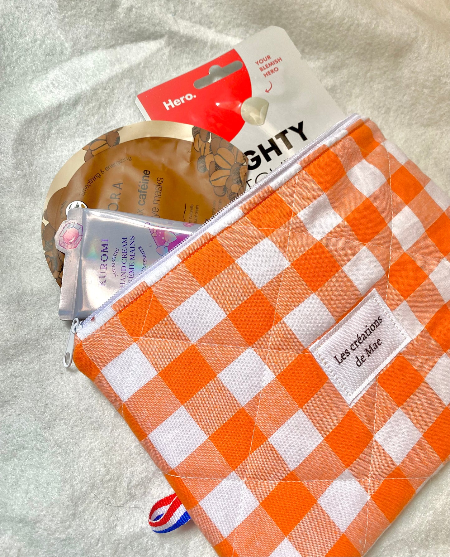 Toiletry/Makeup Bag - Flat - Vichy Orange