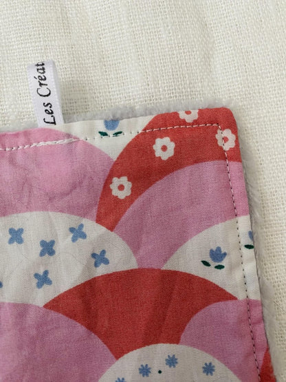 Reusable wipe - Floral pink