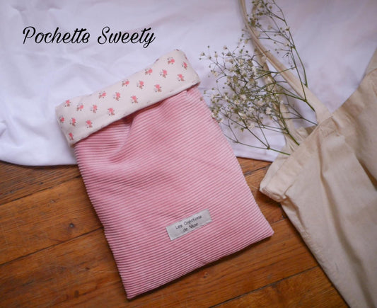 Pochette pour livre de poche - Sweety - Les créations de Mae